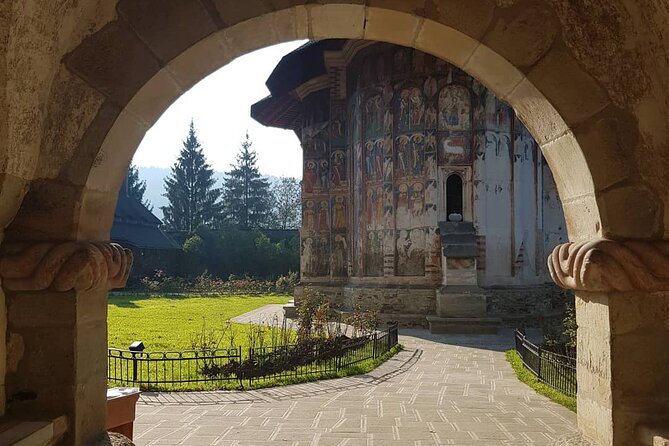 1-Day Bucovina Painted Monasteries tour from Suceava - English - Moldovita: a monastery built like a fortress