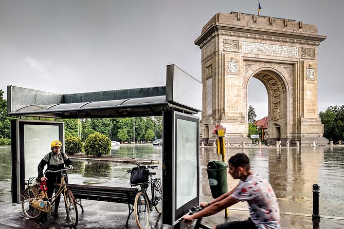 4h Bucharest Panoramic Private Tour by Car with Photo Stops - The National Museum of Romanian History from outside