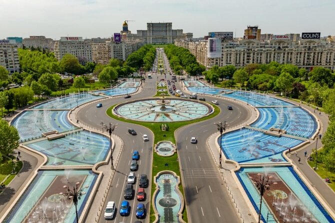 4h Bucharest Panoramic Tour by Car with stops - Calea Victoriei and the Romanian Athenaeum