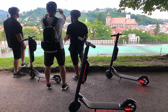 Brasov Old Town Guided Tour With Electric Scooters - From Draper Bastion to the Tâmpa promenade