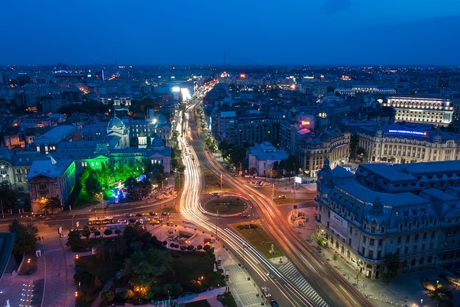 Bucharest City Tour by Night - The Palace of Parliament at night