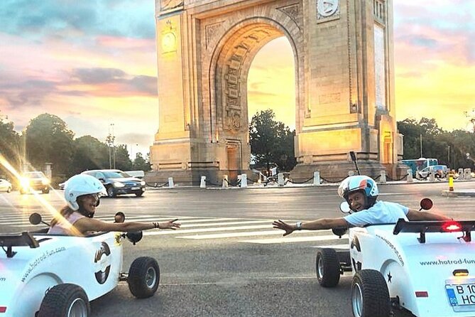 Bucharest: CityTour in one of a kind mini hot rod - The Bucharest hot rod ride at a glance