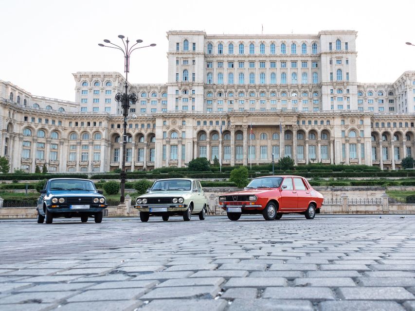 Bucharest: Private Communist Tour in a Romanian Vintage Car - Academia Română and the contrast between old and new Romania