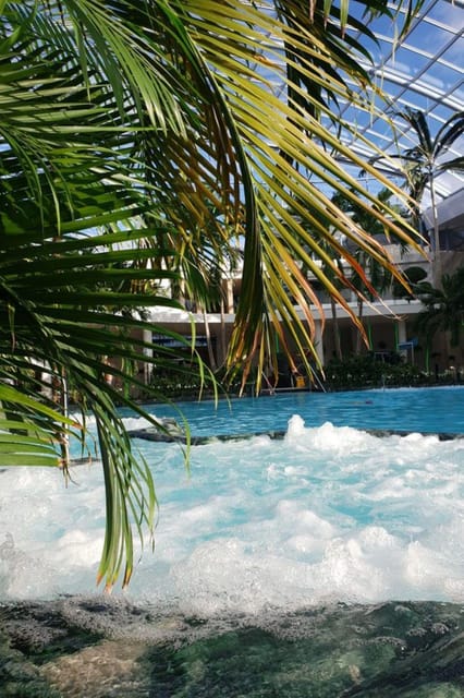 Bucharest: Therme Night Show Ticket with Transfer - First impressions inside Therme