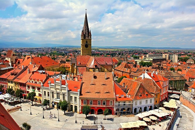 City Tour Sibiu in English - The Evangelical Cathedral and one church entrance