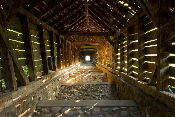 From Brasov: Sighisoara and Sibiu with Hotel Pick up and Drop off - The covered stairs and Church on the Hill
