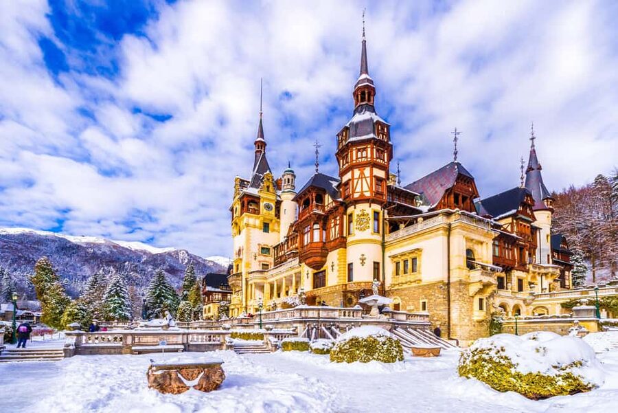 From Bucharest: Dracula, Wednesday, and Peles Castles Tour - Cantacuzino Castle and the World of Wednesday