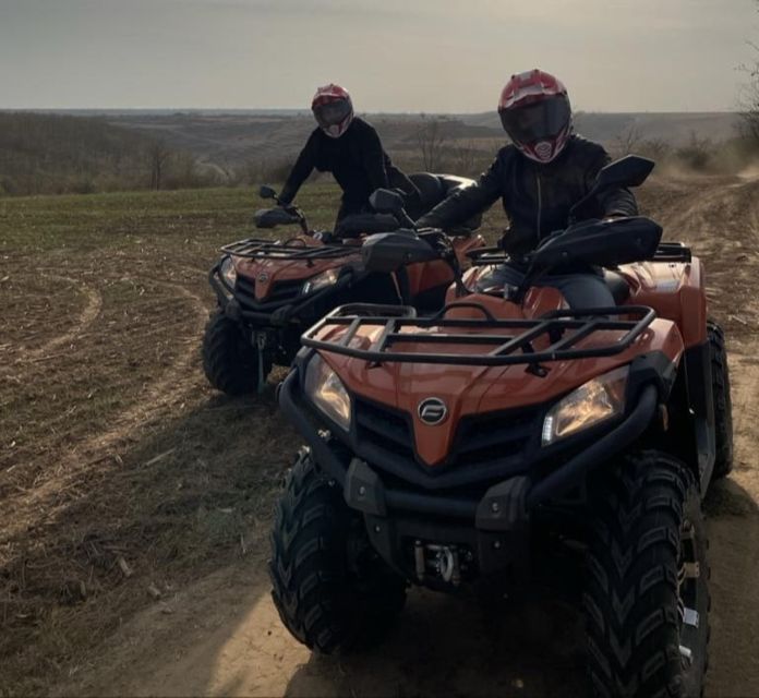 From Bucharest: Forest and Hills ATV Quad Bike Tour - Getting fitted out for mud, cold, and dust