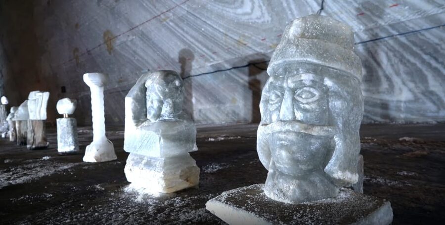 From Bucharest: Private Tour Salina Slanic: Salt Palace - Entering the underground salt palace