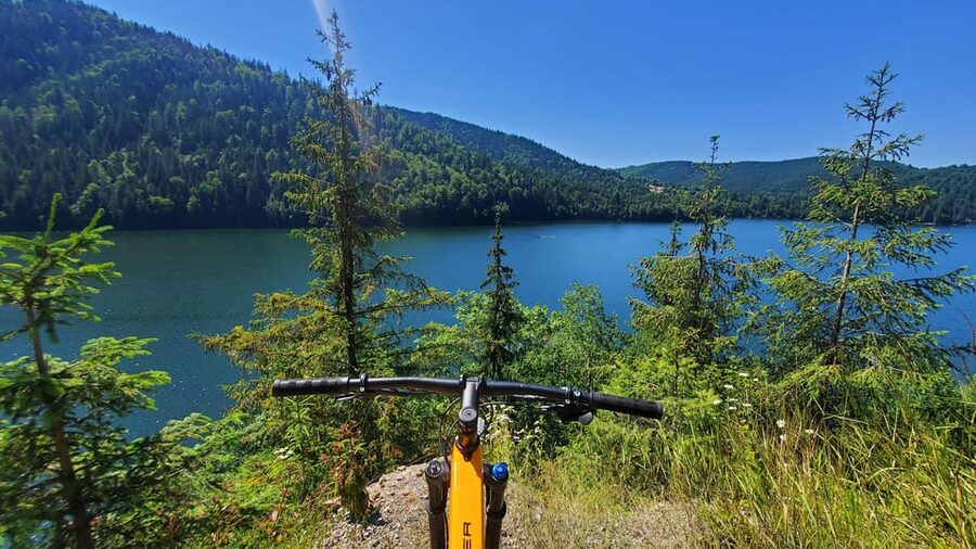 From Cluj: Mountain Bike around Lake Dragan - The final 2 kilometers on tarmac