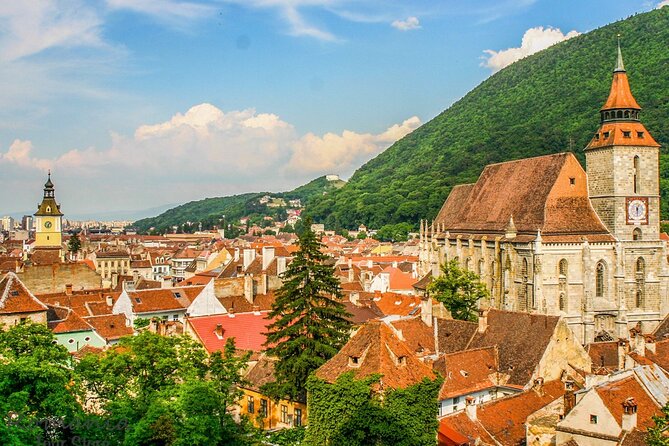 Private Guided Tour of Peles Castle and Bran Castle from Bucharest - Brasov old town beneath the Carpathians
