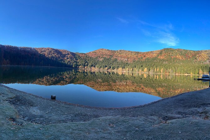 Small-group day trip to the unique volcanic lake in Eastern Europe - Balvanyos, the Stinky Caves, and Bird Cemetery