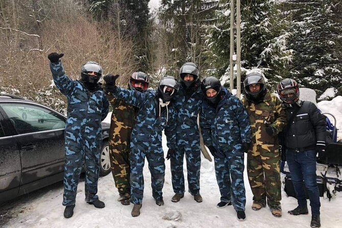 SnowMobiles Tour in Carpathian Mountains - One hour on a shared snowmobile