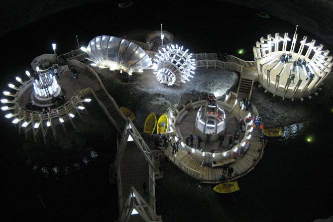 Turda salt mine 4h tour from Cluj - Entering Salina Turda’s underground chambers